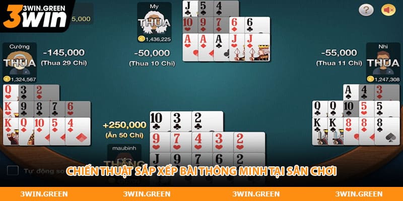Chiến thuật sắp xếp bài thông minh tại sân chơi
